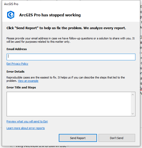 Рис. 5 Не думайте, що це вікно залишилося в ArcMap